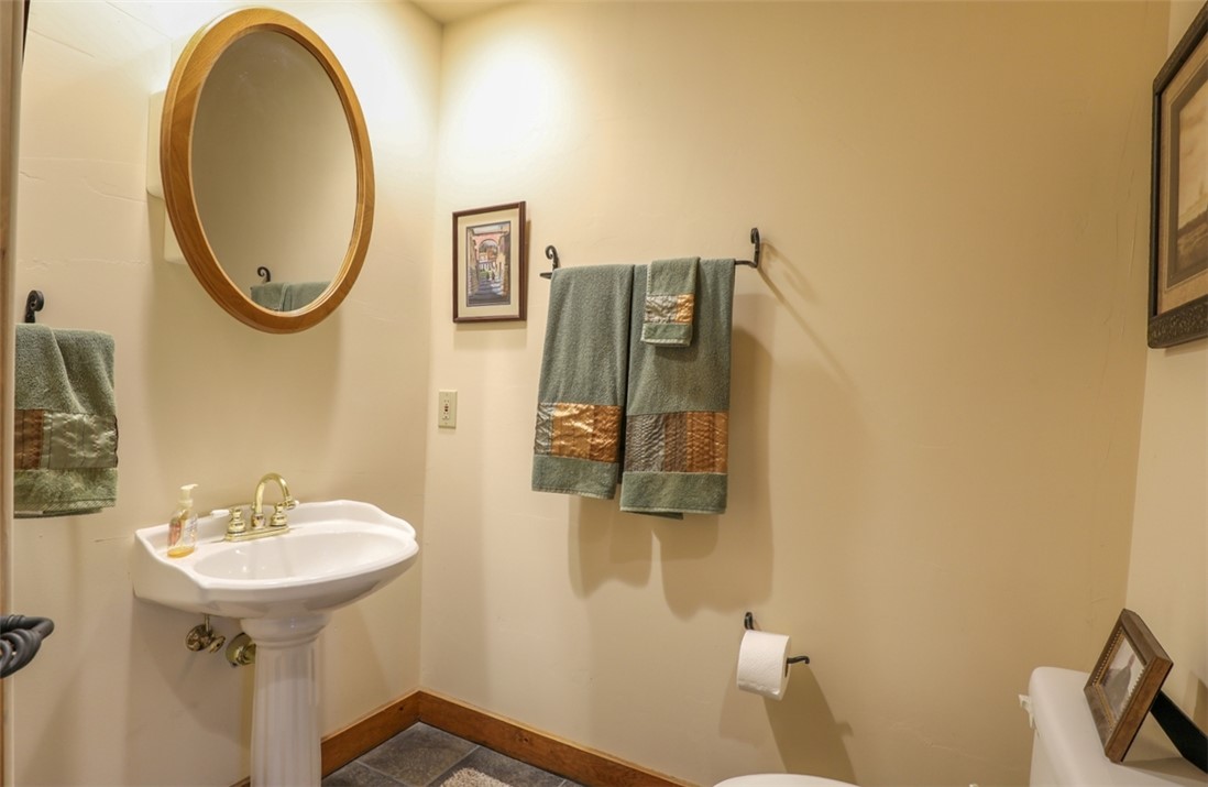 3 Horizon Pointe Lane Salem, SC 29676 - Photo 15 of 30 This bathroom features a classic pedestal sink and ample wall space.