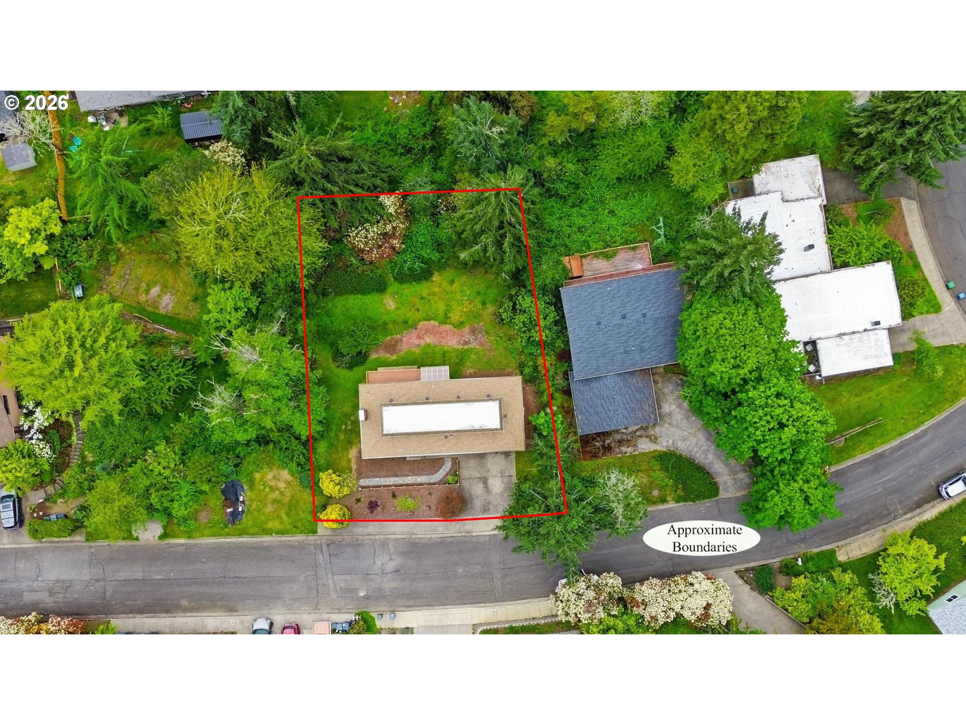 3834 Onyx Street Eugene, OR 97405 - Photo 40 of 43 an aerial view of a house