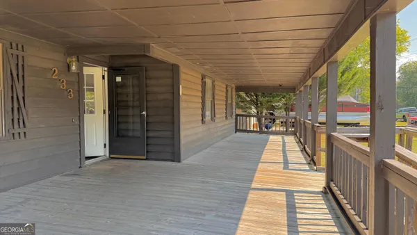 a view of a balcony