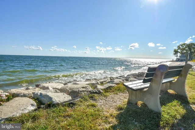 a view of an ocean from a building