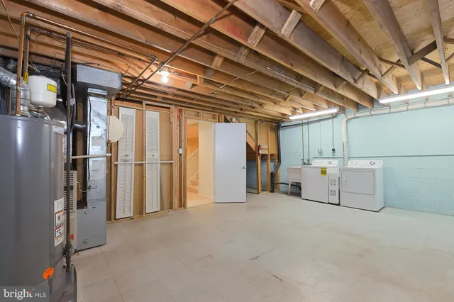 a view of storage and utility room