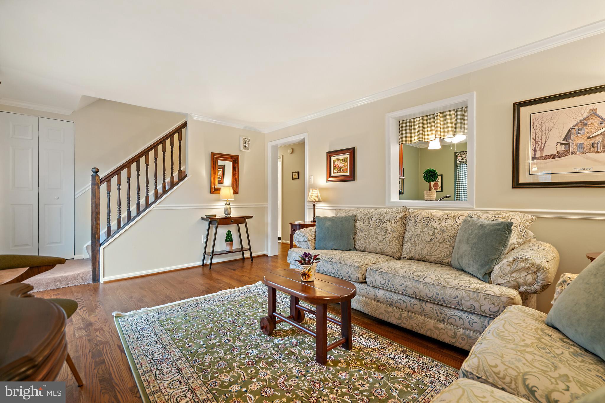 509 Foxcroft Road Warrenton, VA 20186 - Photo 8 of 38 Living room looking toward stairs to upper level