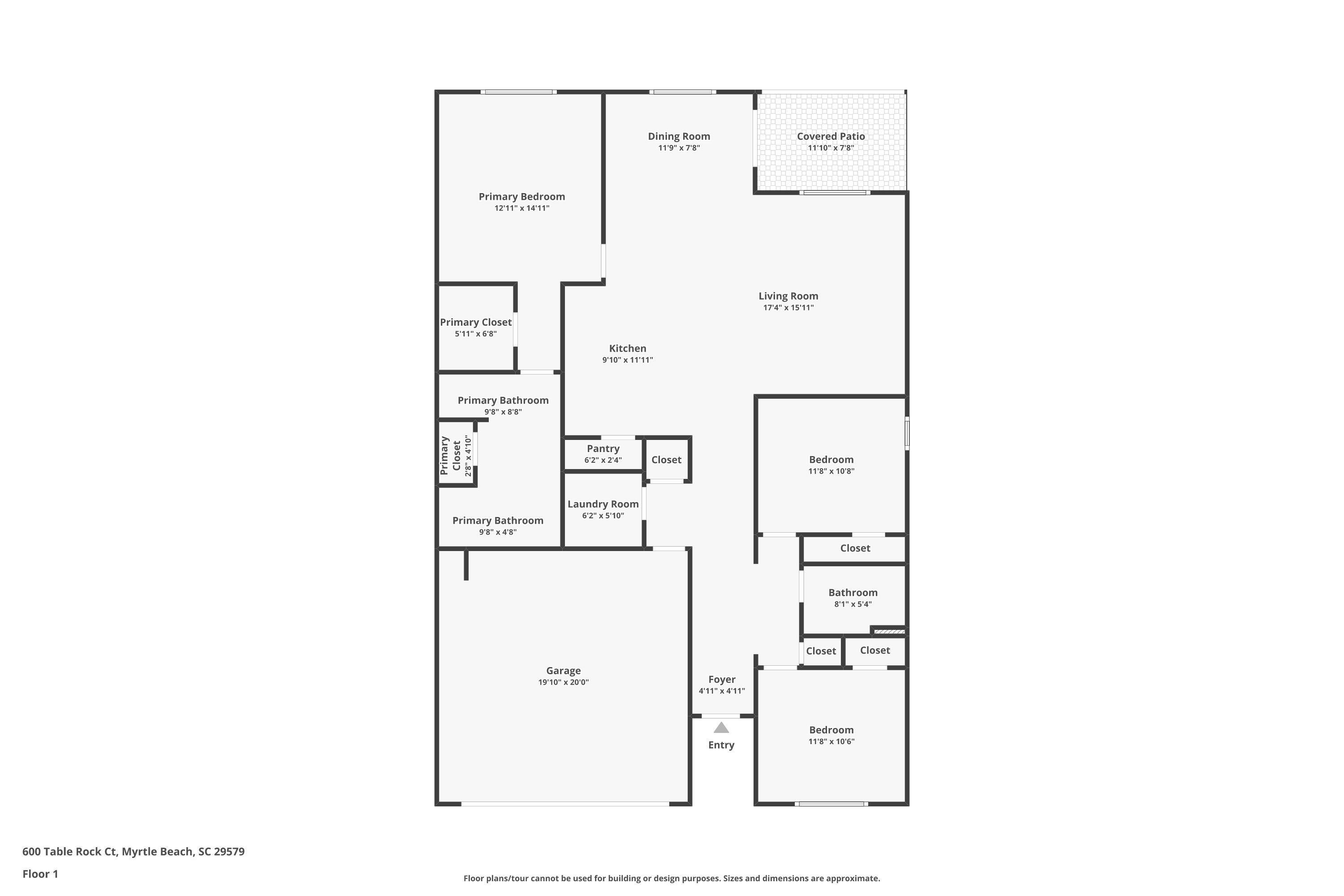600 Table Rock Court Myrtle Beach, SC 29579 - Photo 37 of 37 View of room layout
