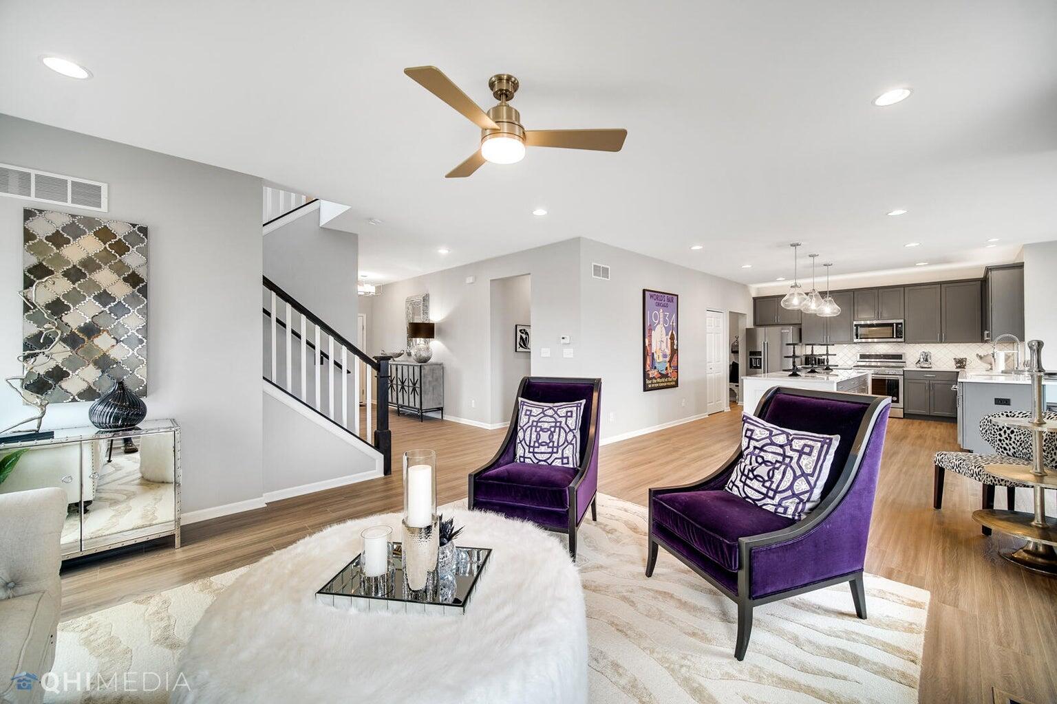 2845 East 105th Avenue Crown Point, IN 46307 - Photo 3 of 24 a living room with furniture and wooden floor