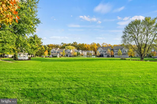 a view of yard with green space
