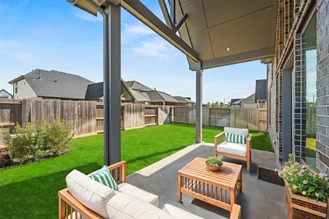 a view of an outdoor sitting space