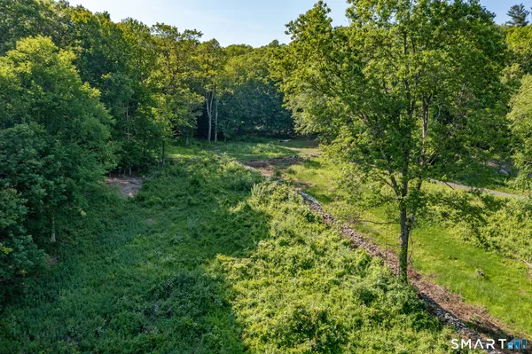 a view of outdoor space and trees all around