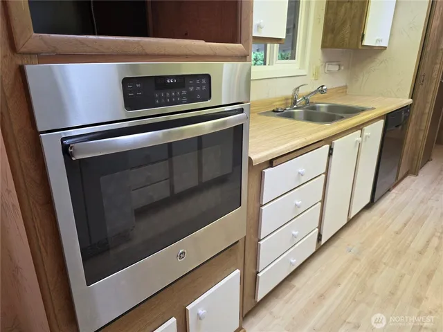 a close view of utility room