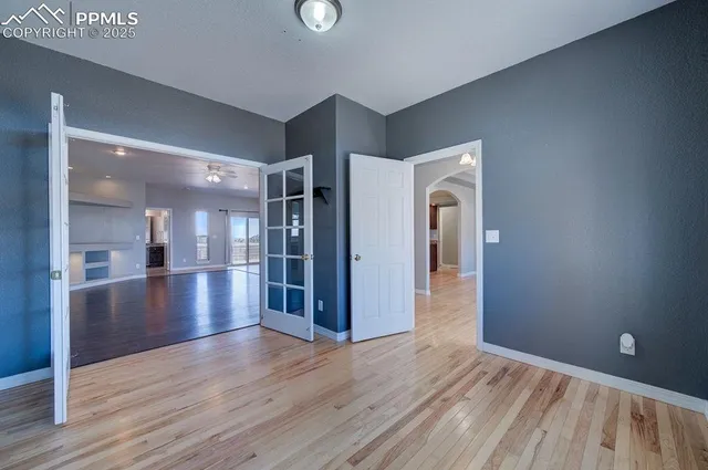 wooden floor in an empty room
