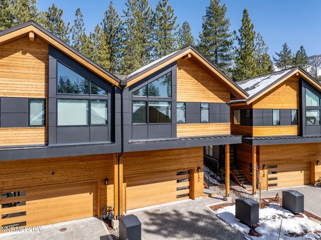 a view of a house with a mountain