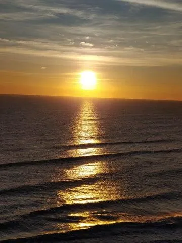 a view of lake and mountain