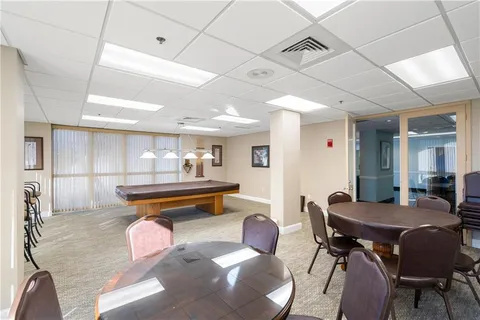 a outdoor space with furniture