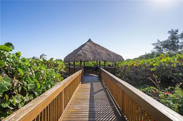 a view of balcony and yard