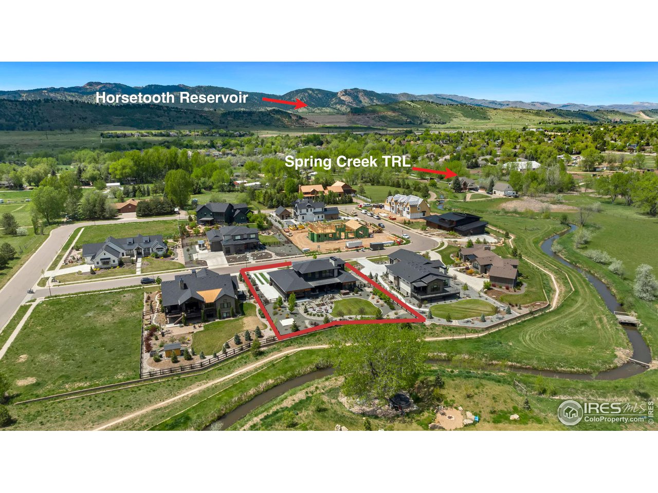 3014 Broadwing Road Fort Collins, CO 80526 - Photo 40 of 40 Aerial View of Neighborhood