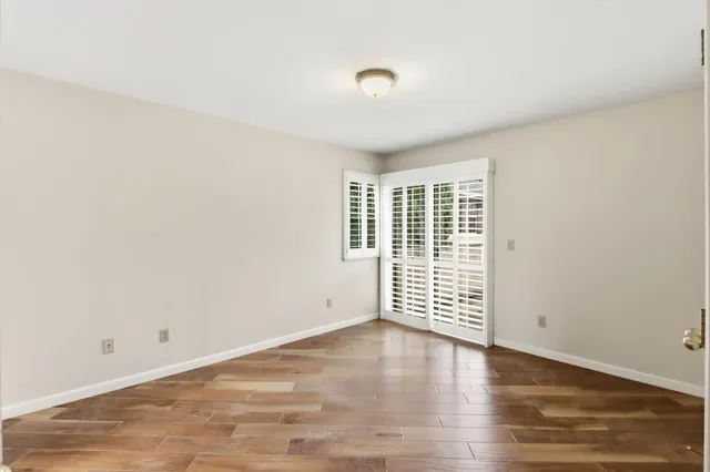 a view of a mirror in door