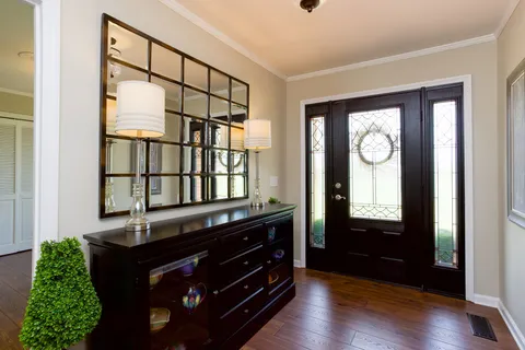 a room with a bed and a window