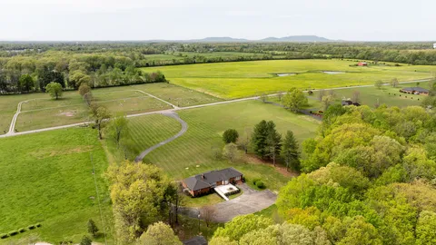 a view of a lake with a mountain