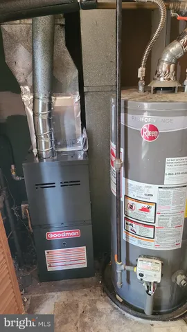a utility room with a washer and dryer