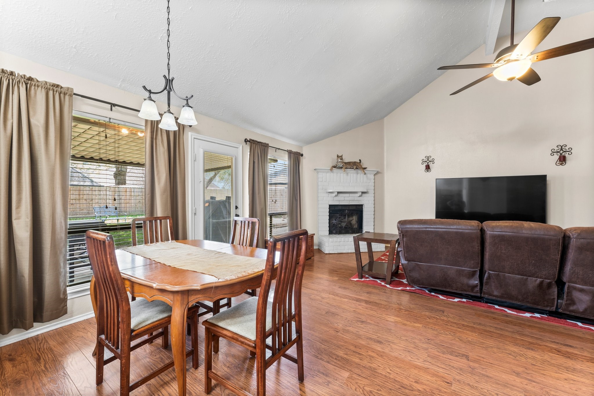 2110 Creston Drive Spring, TX 77386 - Photo 14 of 50 a view of a dining room with furniture window and wooden floor