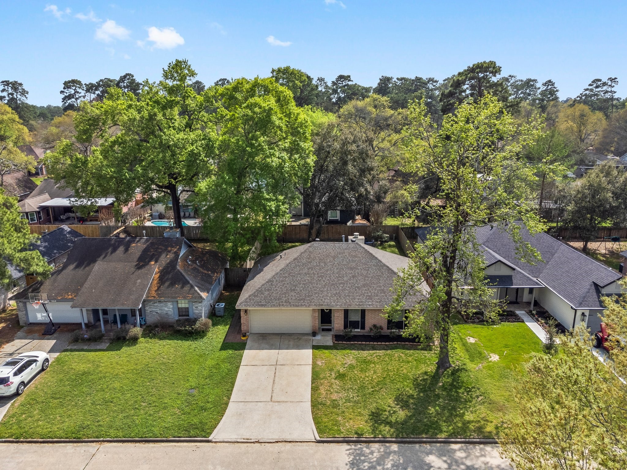 2110 Creston Drive Spring, TX 77386 - Photo 36 of 50 an aerial view of a house