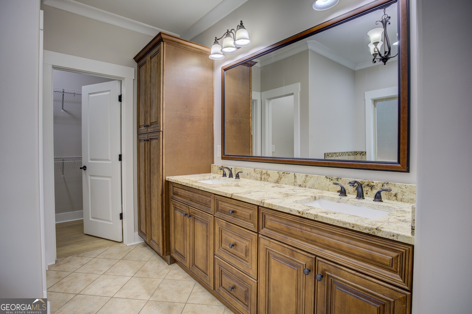284 Sowell Road McDonough, GA 30252 - Photo 32 of 48 a spacious bathroom with a double vanity sink double and a mirror
