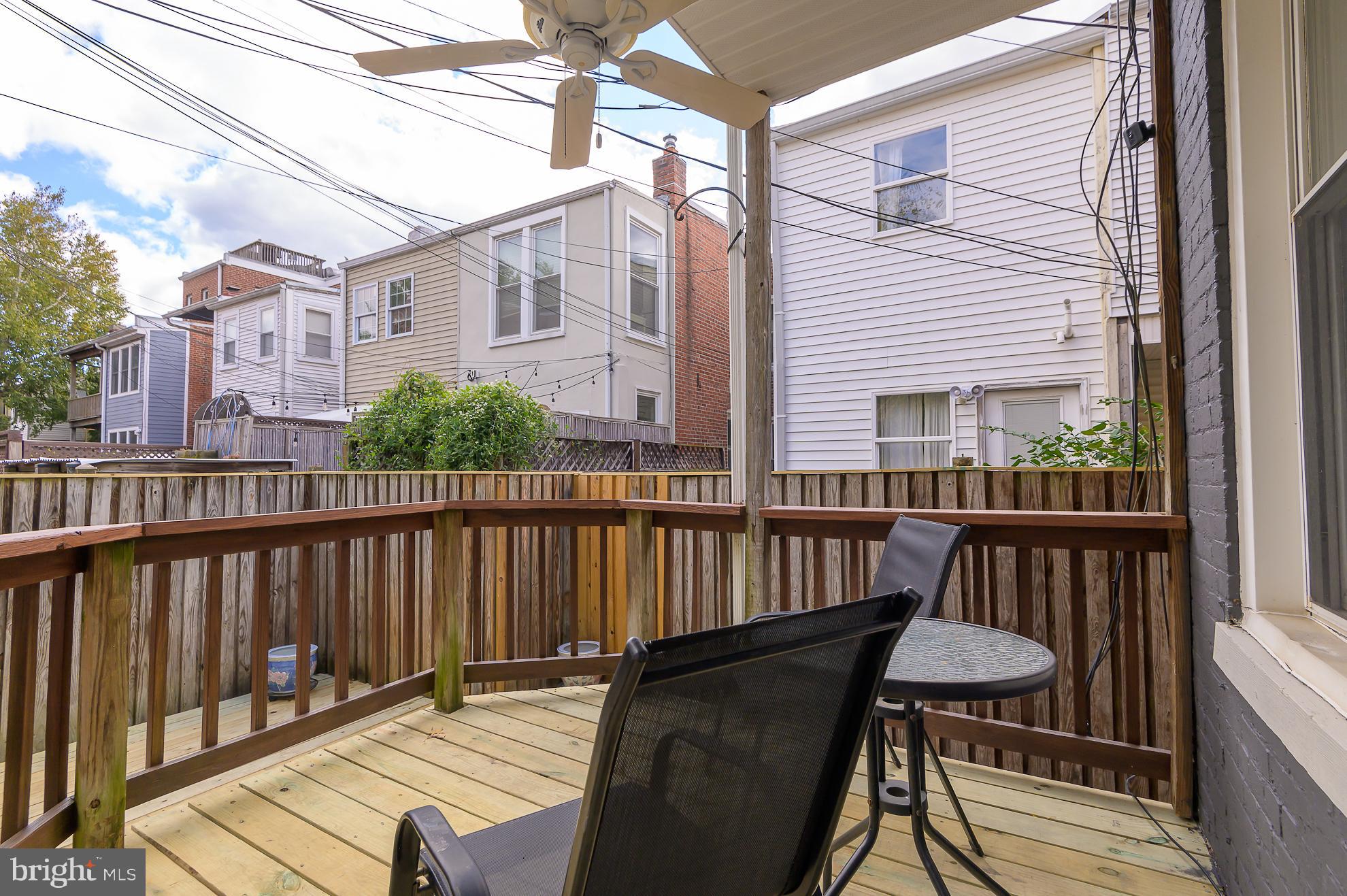 709 3rd Street Northeast Washington, DC 20002 - Photo 17 of 39 Rear deck