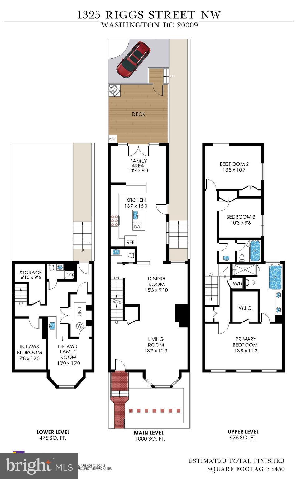 1325 Riggs Street Northwest Washington, DC 20009 - Photo 51 of 51 Floorplan