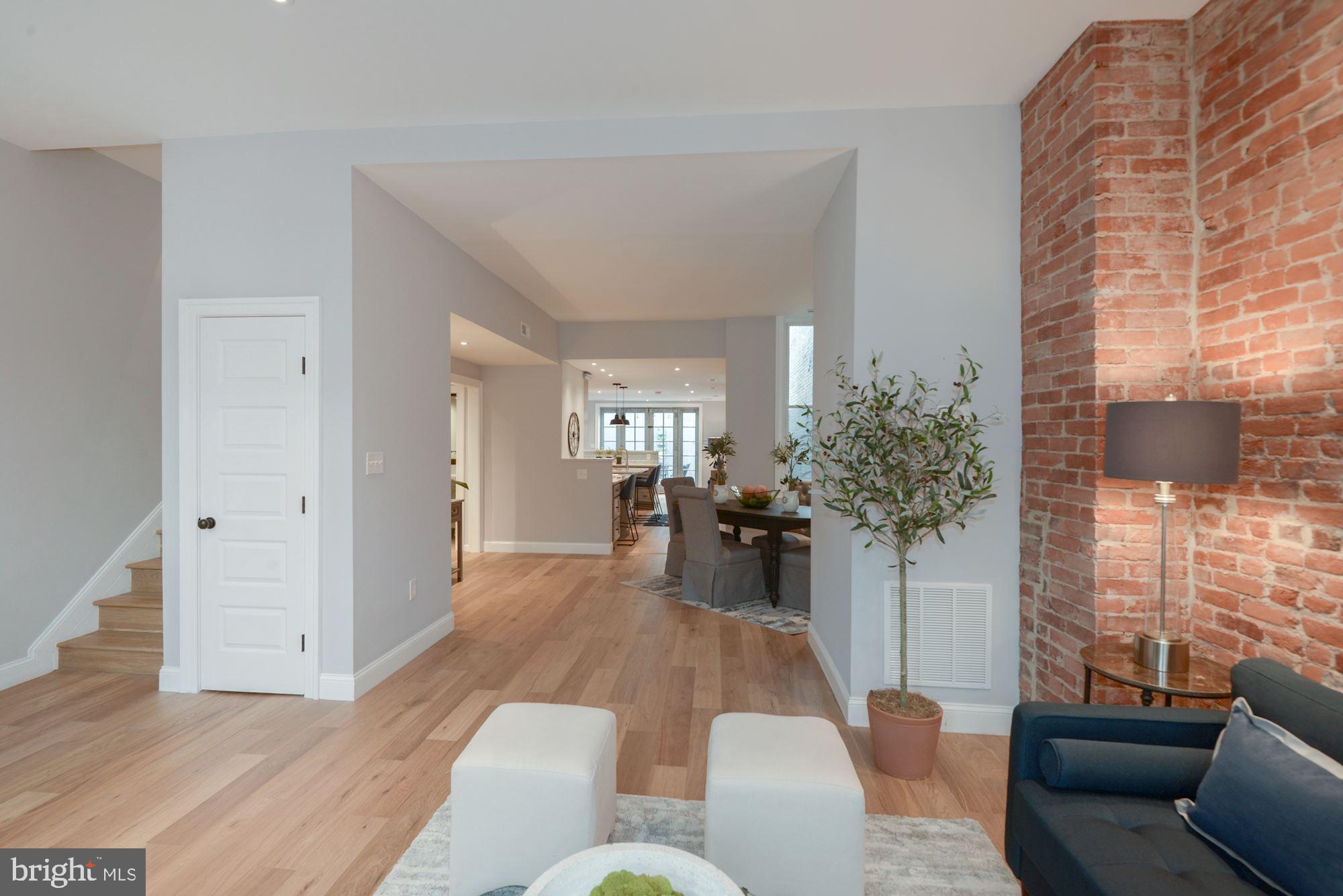 1325 Riggs Street Northwest Washington, DC 20009 - Photo 8 of 51 Living Room, Dining Room, Kitchen & Family Room