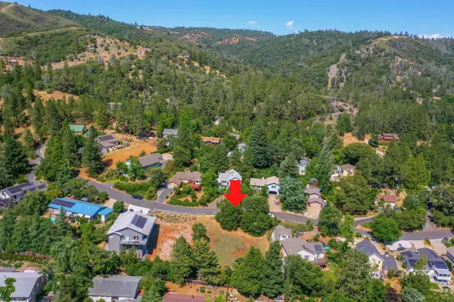 a view of city and mountain