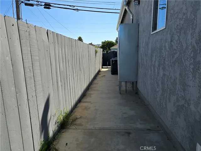 a view of an outdoor space with seating area