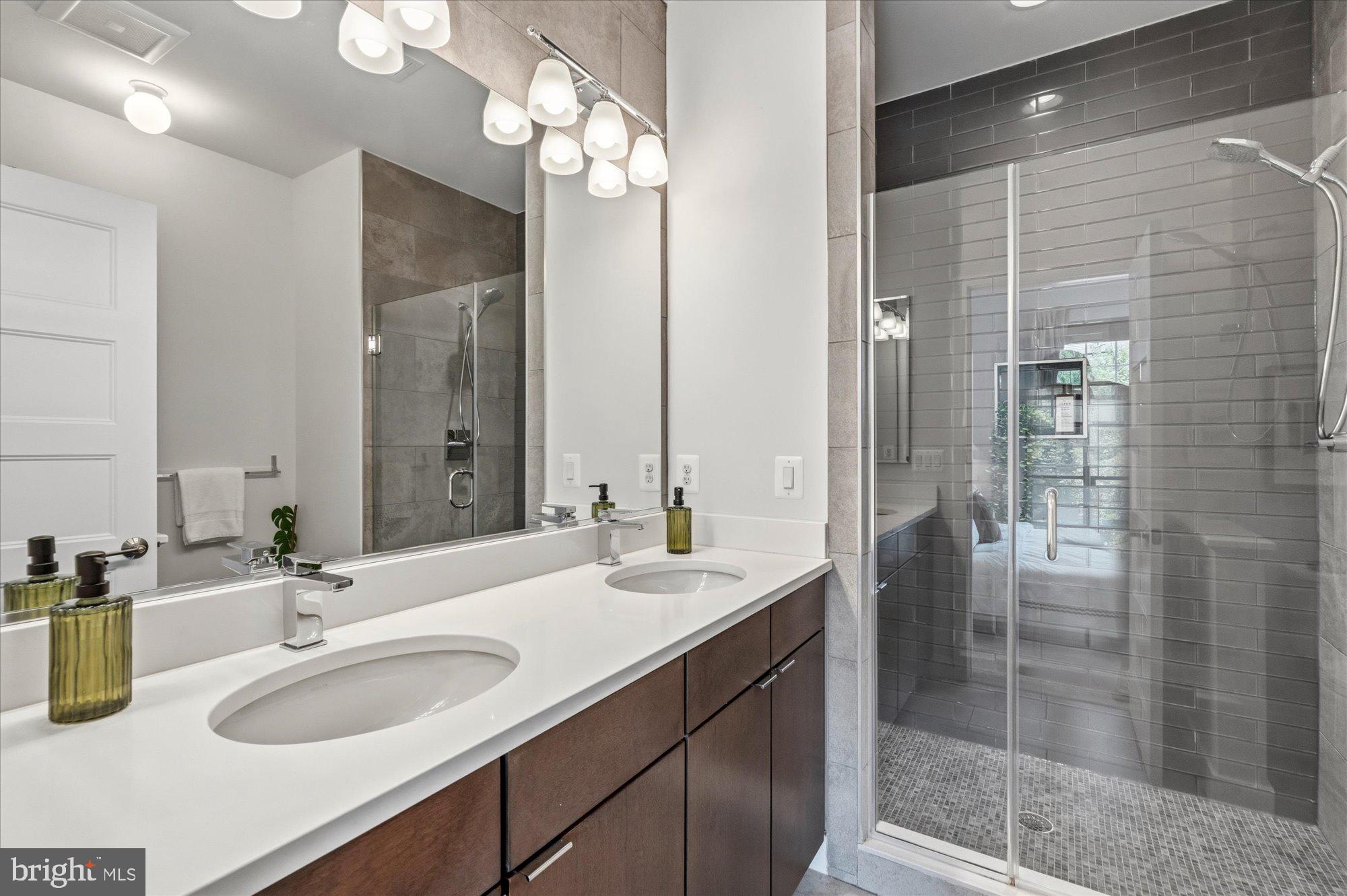 3324 7th Street Northeast Washington, DC 20017 - Photo 20 of 39 Luxurious primary bath with dual vanities