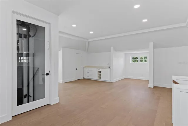 wooden floor in an empty room
