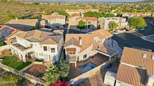 a view of city and mountain