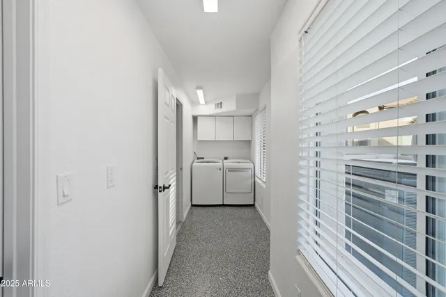 a view of a building from a balcony