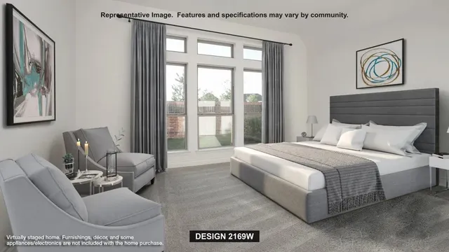 a bed room with a bed and a couch