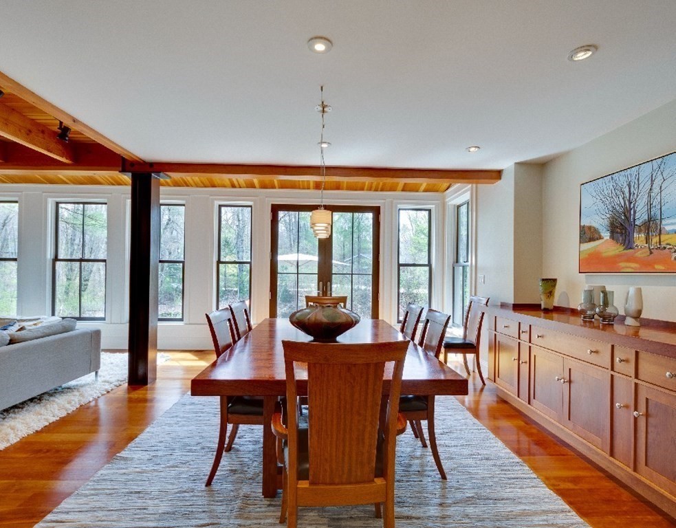 75 Todd Pond Road Lincoln, MA 01773 - Photo 3 of 39 a view of a dining room with furniture window and wooden floor