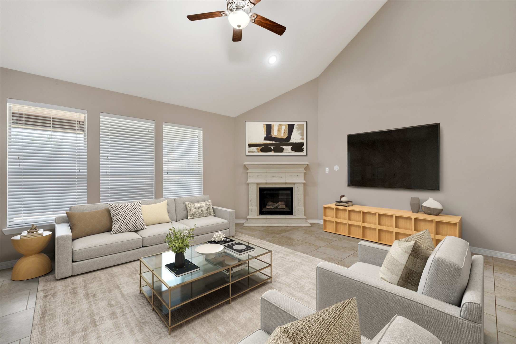 27106 Cottage Stream Lane Fulshear, TX 77494 - Photo 7 of 33 Living Area Virtually Staged