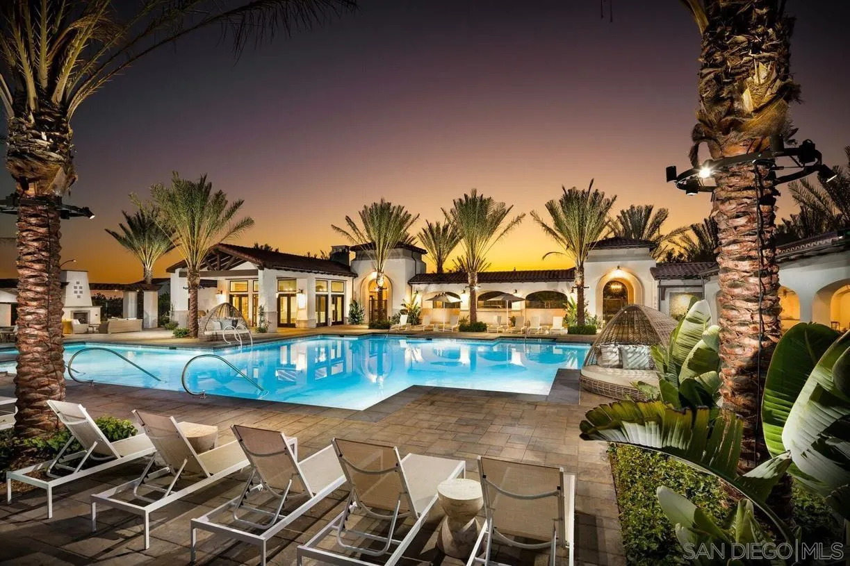 2575 Glasgow Drive Carlsbad, CA 92010 - Photo 41 of 43 an aerial view of a house with swimming pool and patio