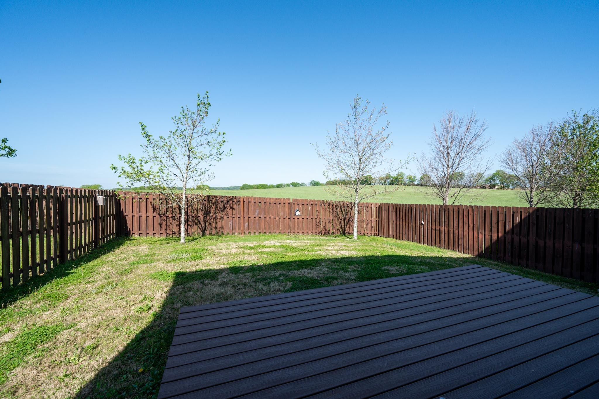 5003 Hemlock Court Spring Hill, TN 37174 - Photo 25 of 32 a view of a backyard with wooden fence