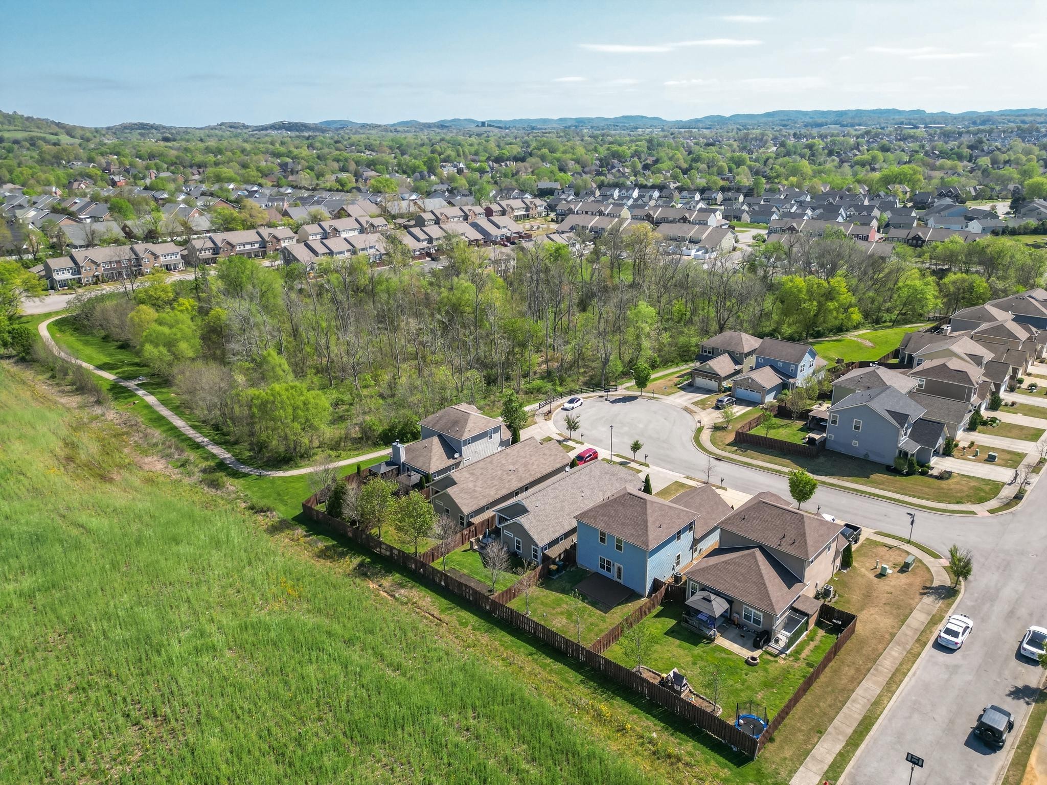 5003 Hemlock Court Spring Hill, TN 37174 - Photo 31 of 32 an aerial view of a house with a garden