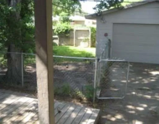 a view of a glass door
