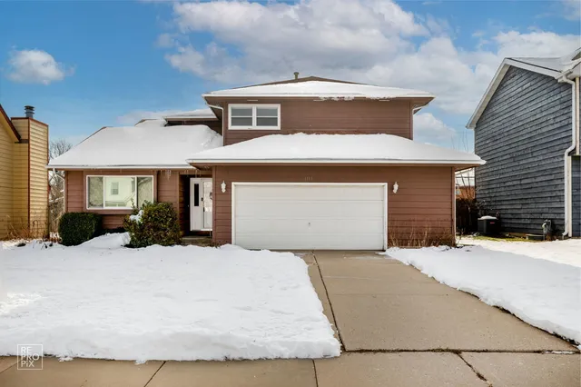 a front view of a house with yard