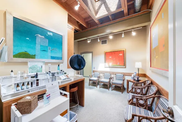 a room with furniture and a window