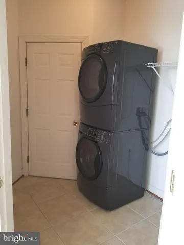 a utility room with a washer and dryer