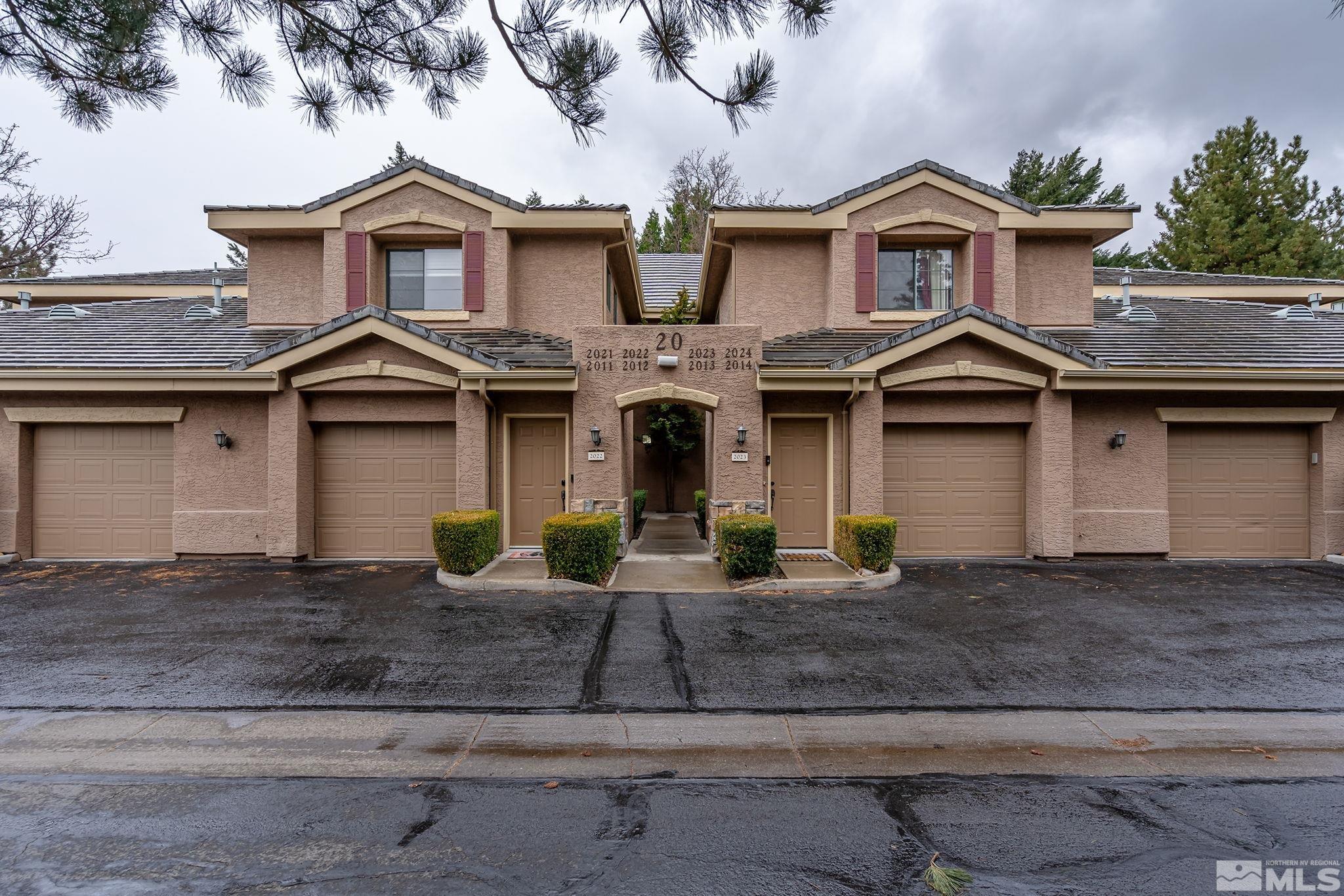 a front view of a house