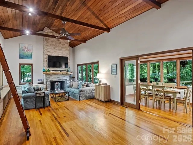 a outdoor dining space with furniture and garden view