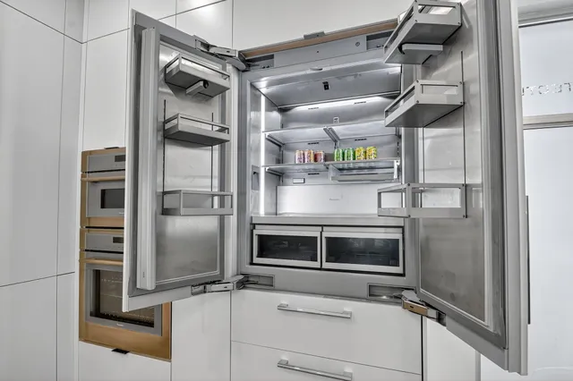 a view of a walk in closet