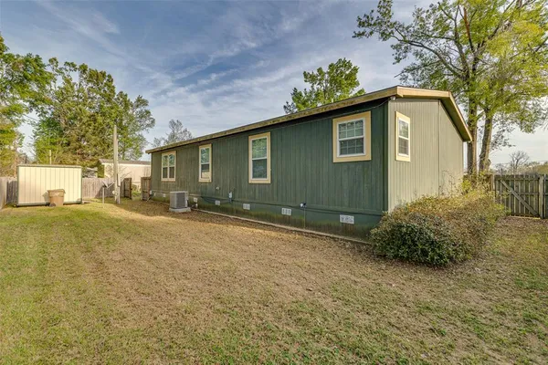 a backyard of a house