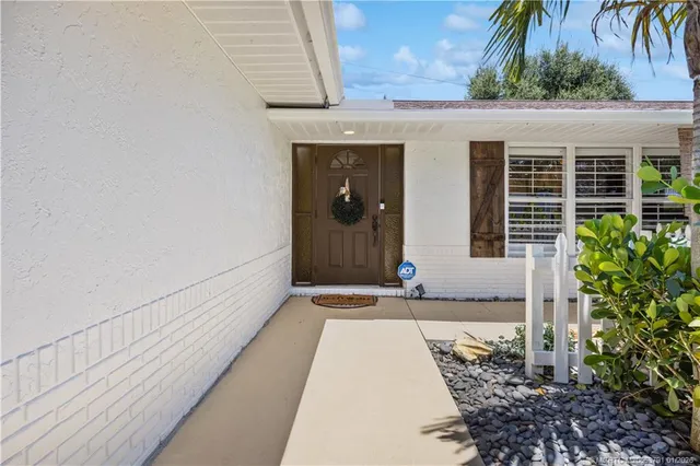 a front view of a house