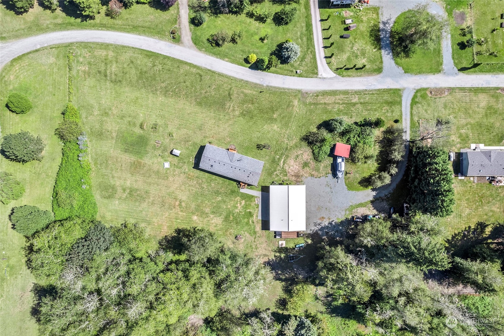 8292 Emmanuel Drive Concrete, WA 98237 - Photo 36 of 40 a view of a garden with a fountain